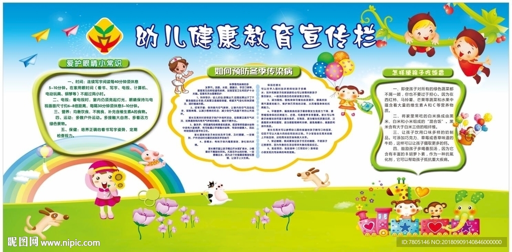 幼儿健康教育宣传栏