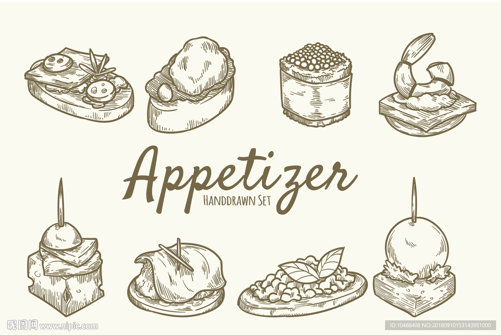 素材 水果 欧洲 复古 速写