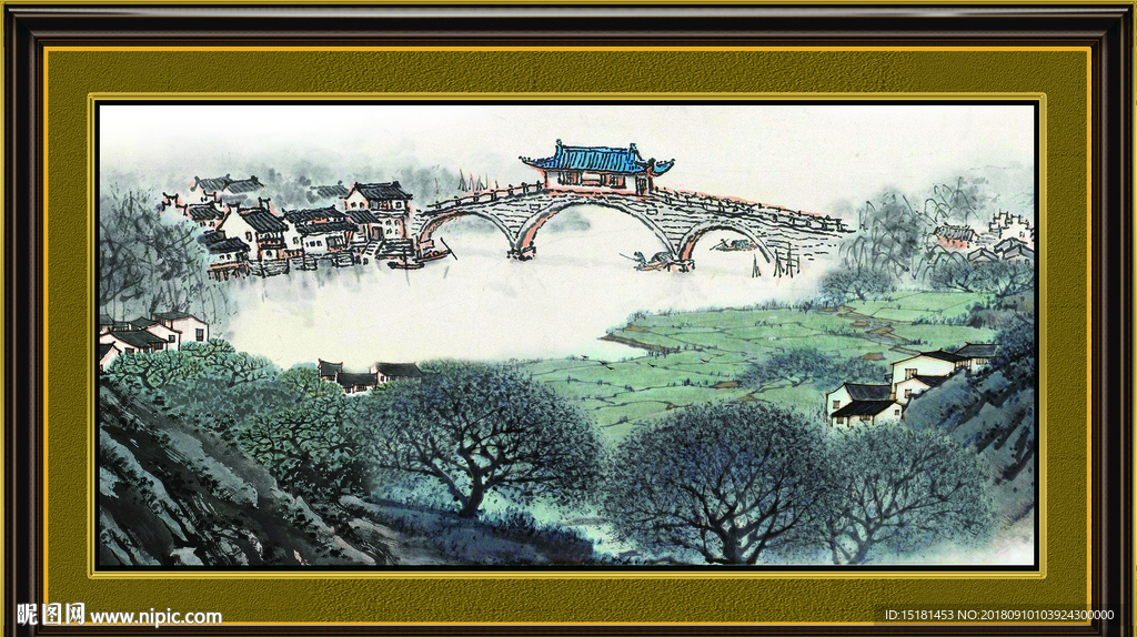 国画山