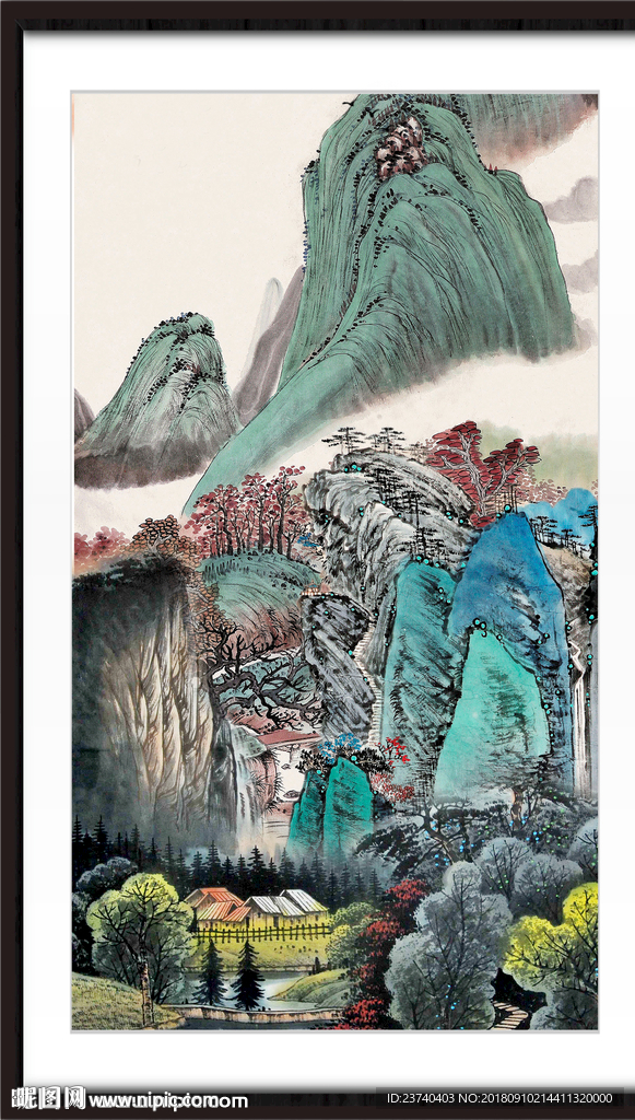 巨幅山水画