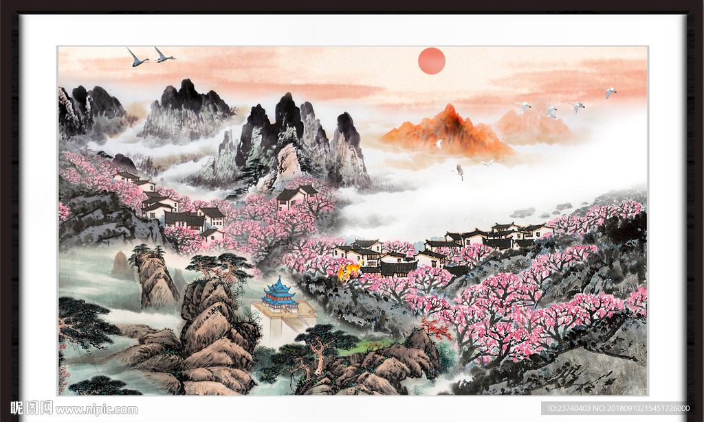 巨幅山水画