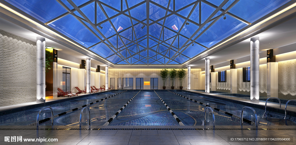 游泳池模型设计