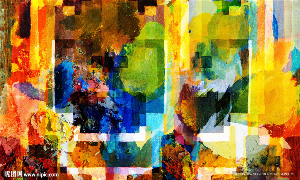 抽象油画
