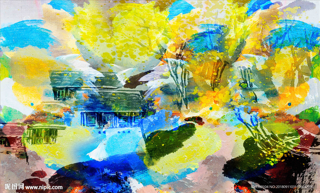 抽象油画