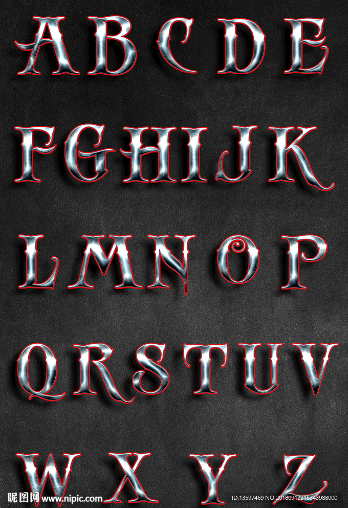 卡通字母