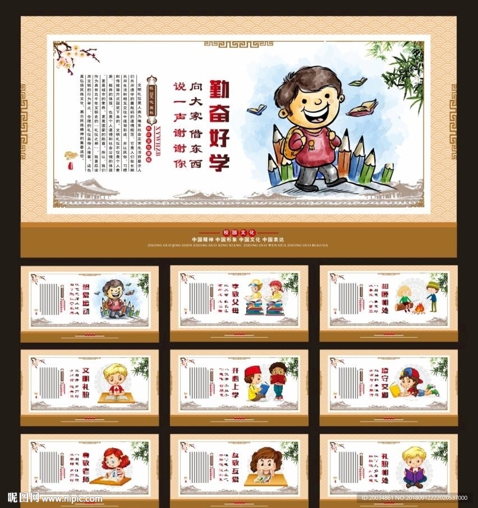 校园文化  学校展板
