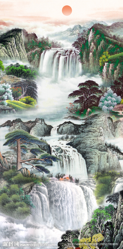 巨幅山水画