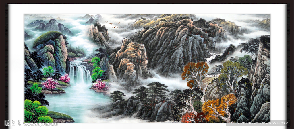 巨幅山水画