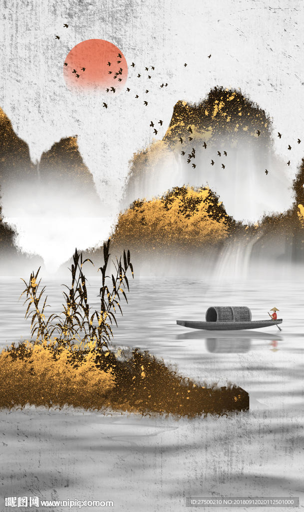 抽象新中式玄关