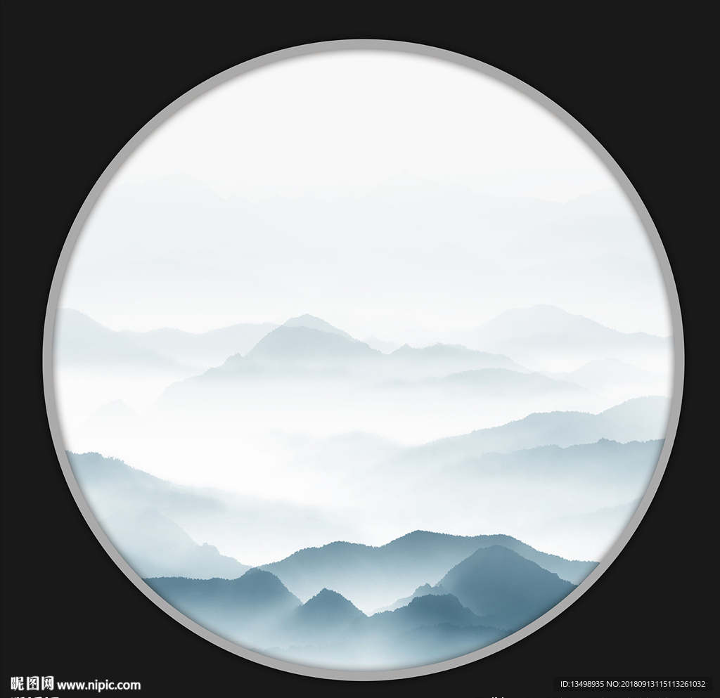水墨山水画