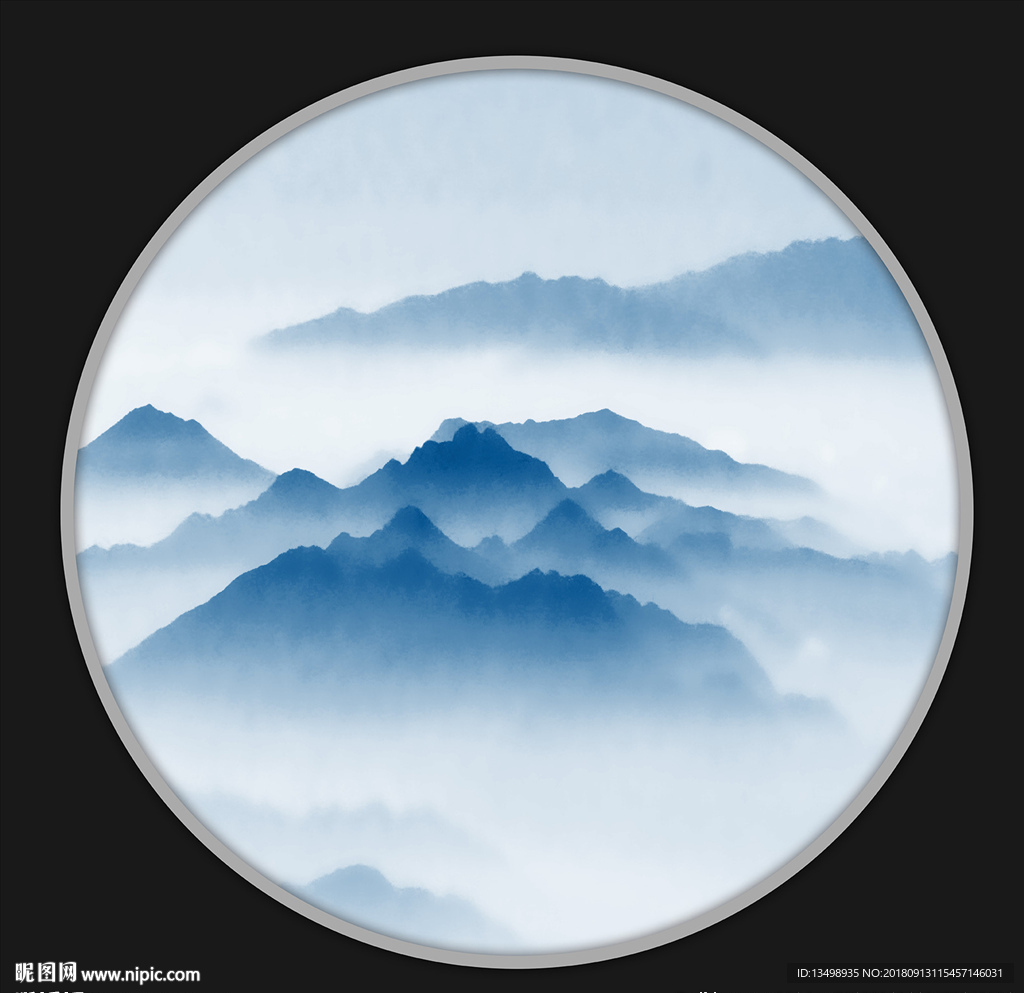 新中式山水画