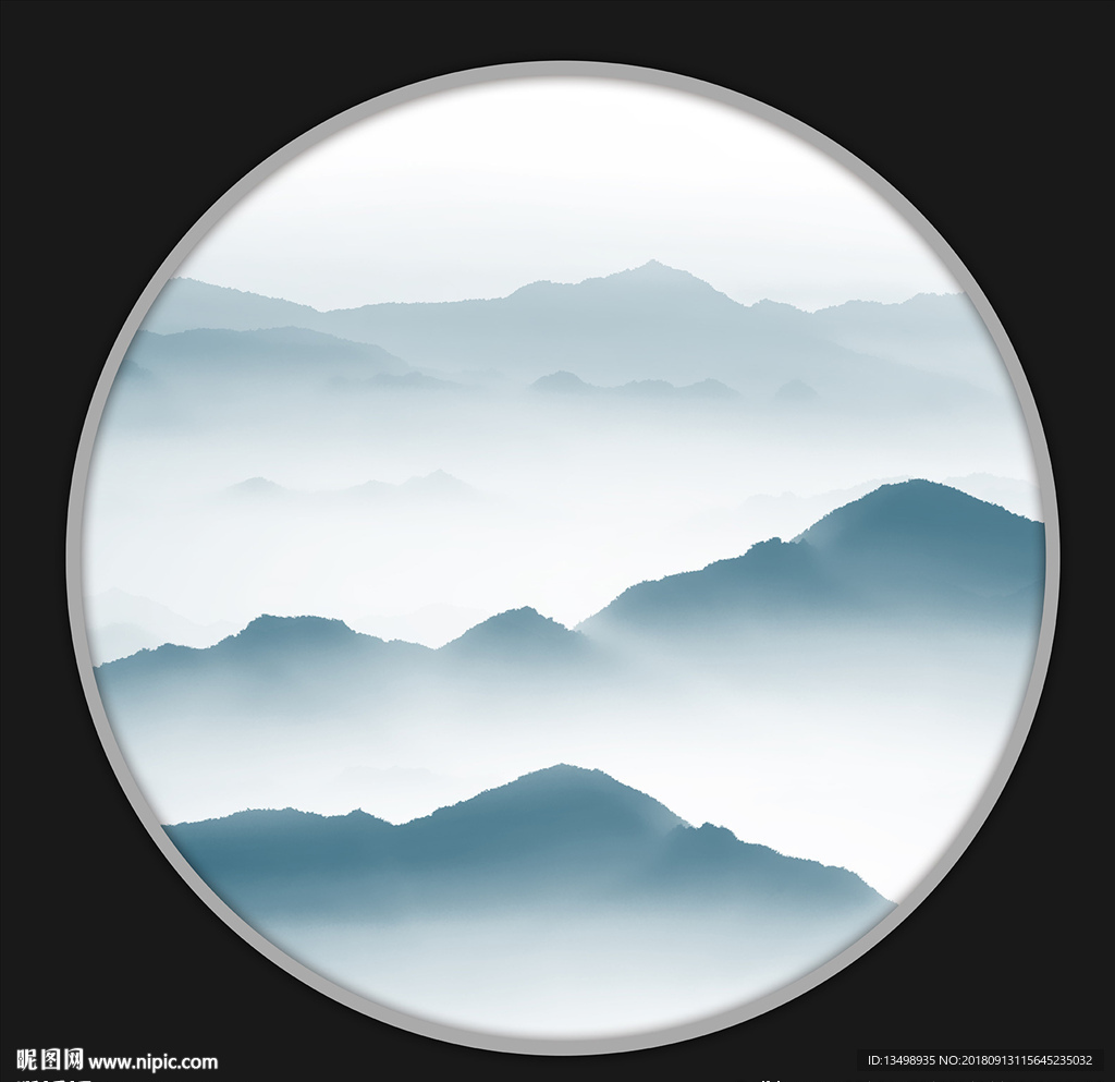 水墨山水画