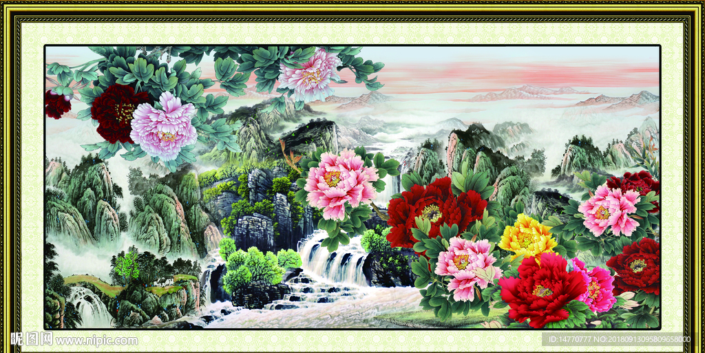 国色天香国画