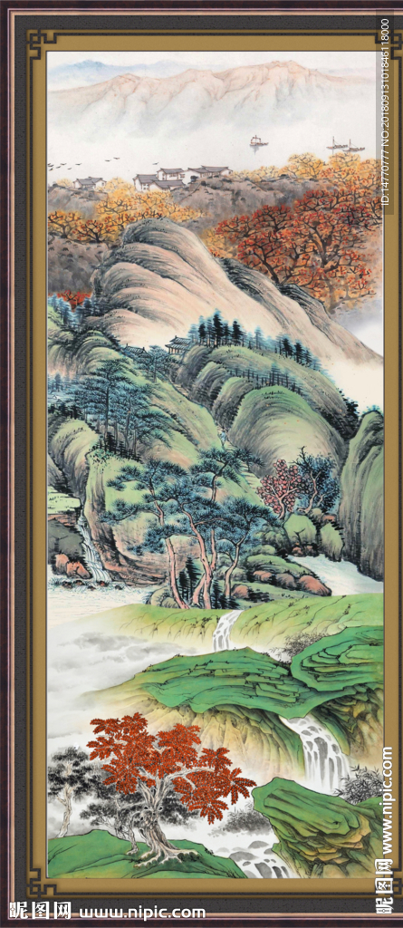 巨幅山水画