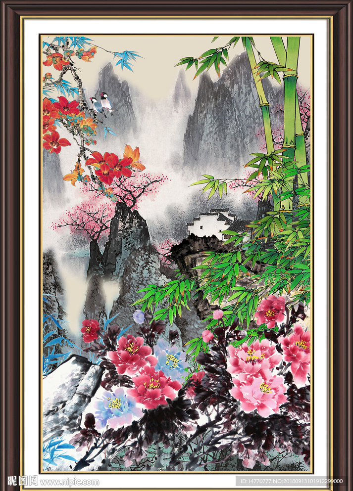 国色天香国画