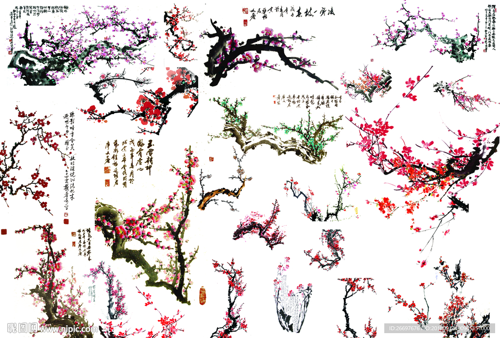 梅花 桃花