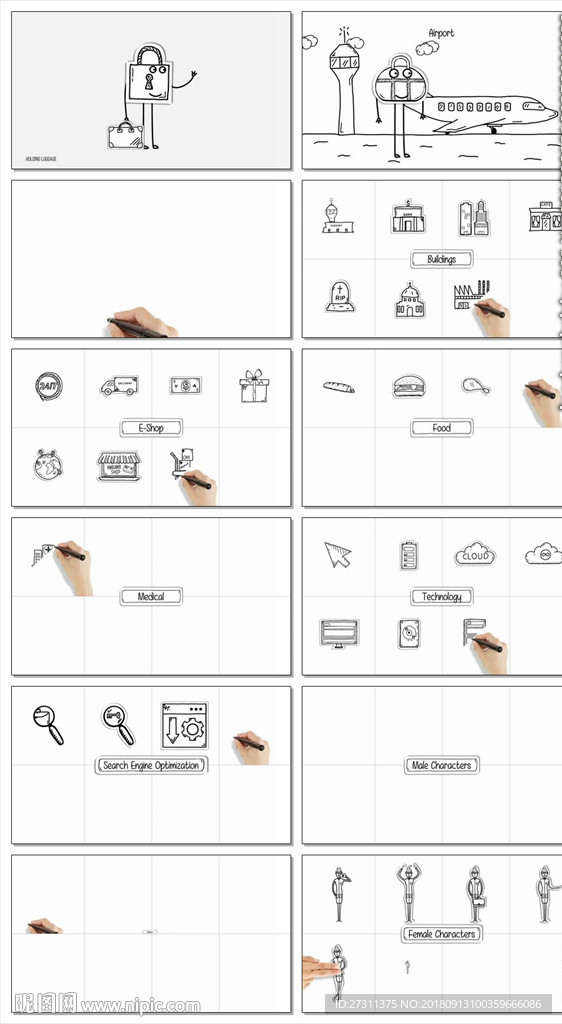 AE文字标题快闪视频