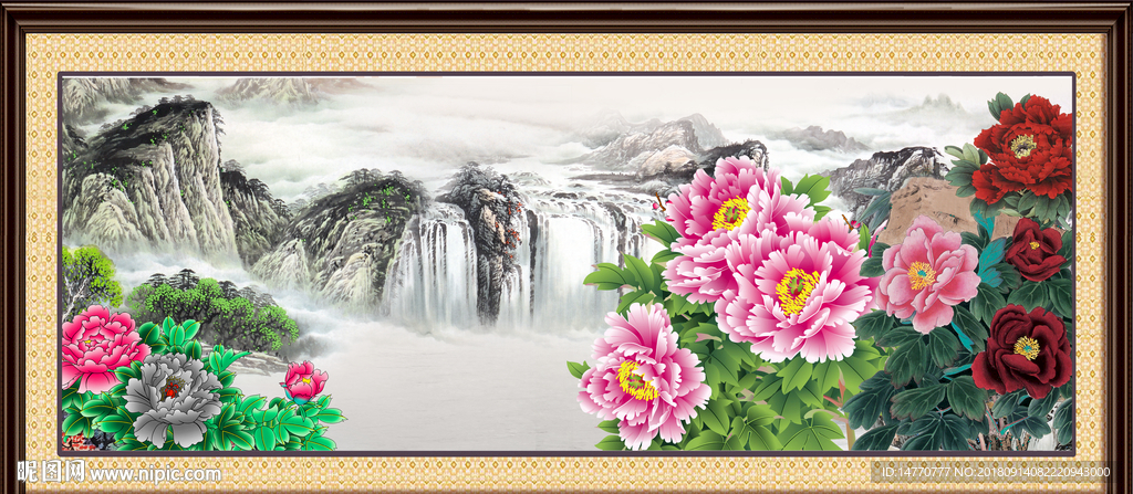 牡丹花 国画牡丹