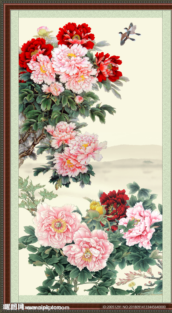 国画牡丹