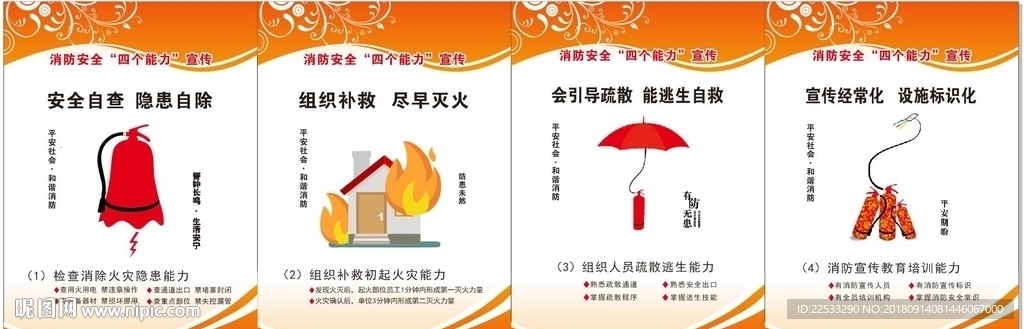 消防安全“四个能力”宣传