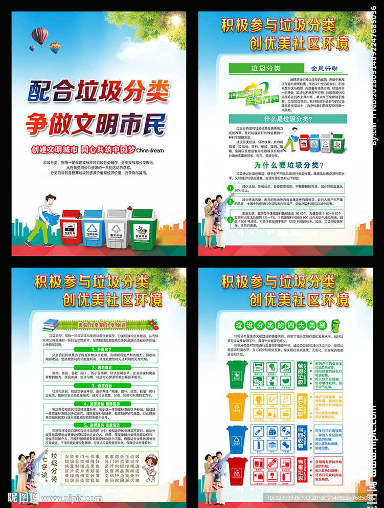 垃圾分类宣传栏