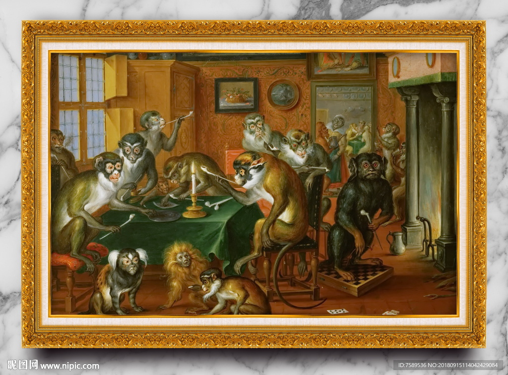 古典欧式宫廷油画