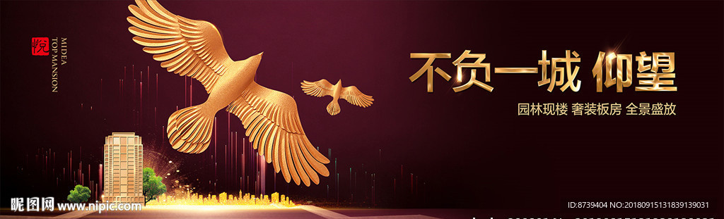 鹰 中式洋房 金色城市