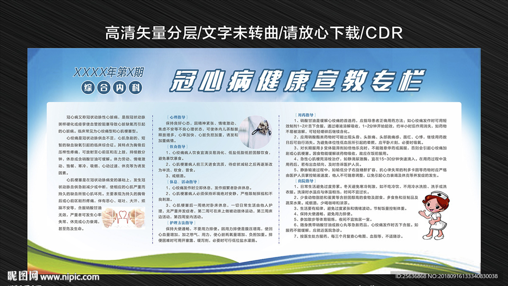 冠心病展板