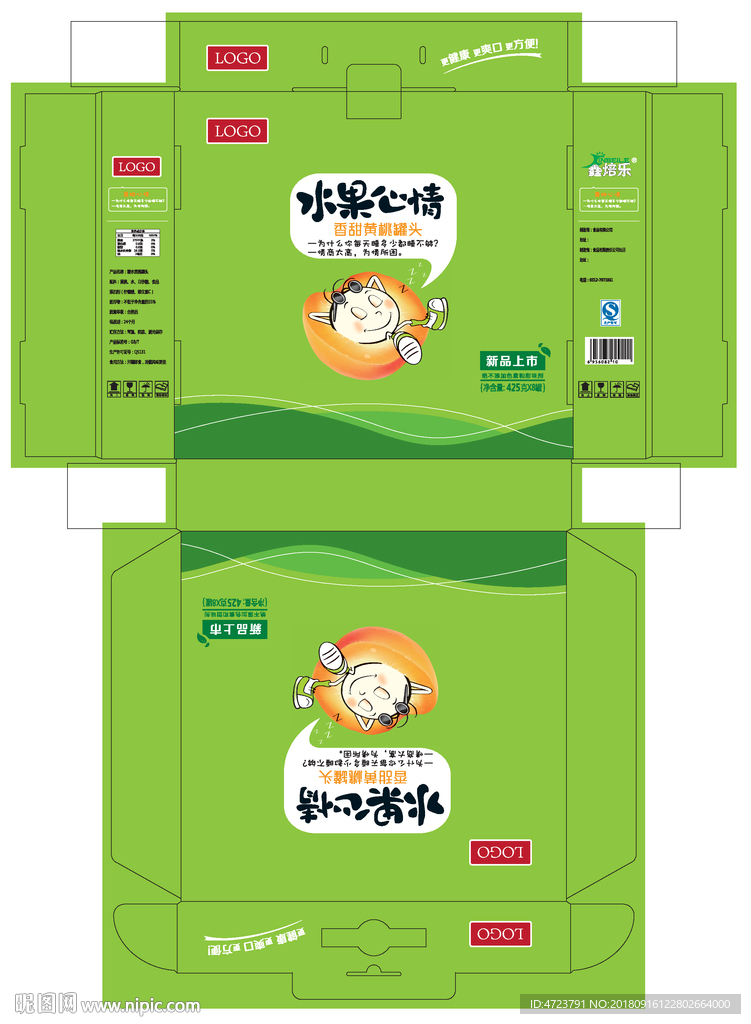 水果罐头外箱包装