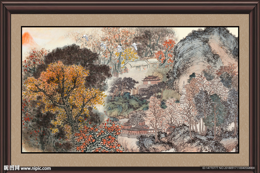 巨幅山水画