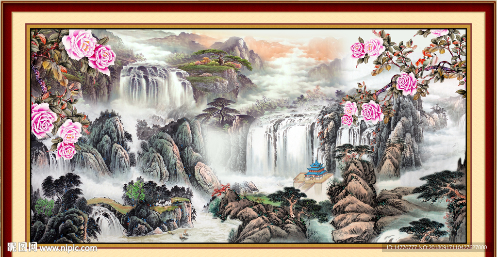 富贵吉祥 花鸟 国画花鸟图