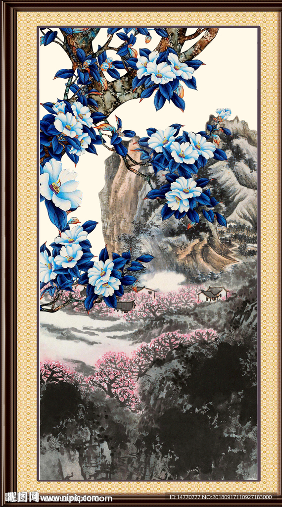 富贵吉祥 花鸟 国画花鸟图