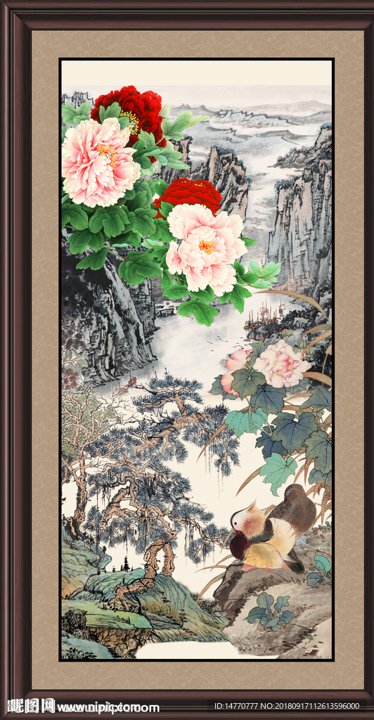 国画牡丹