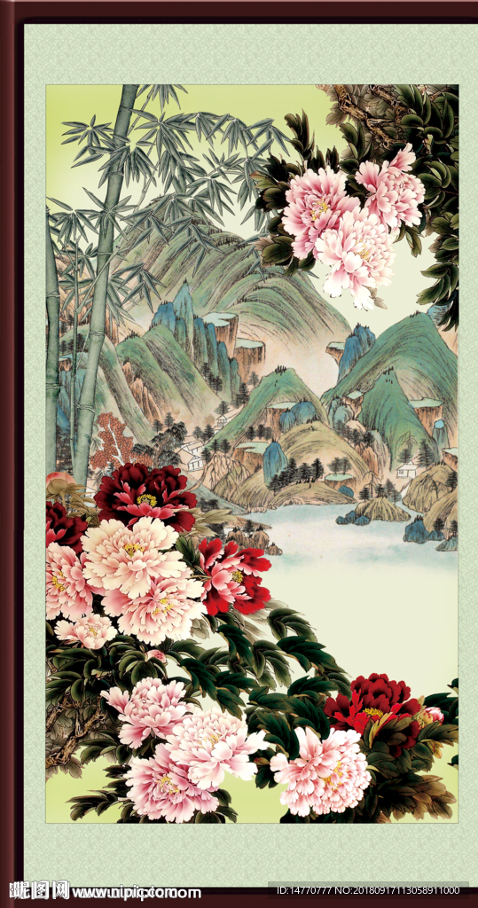 国画牡丹