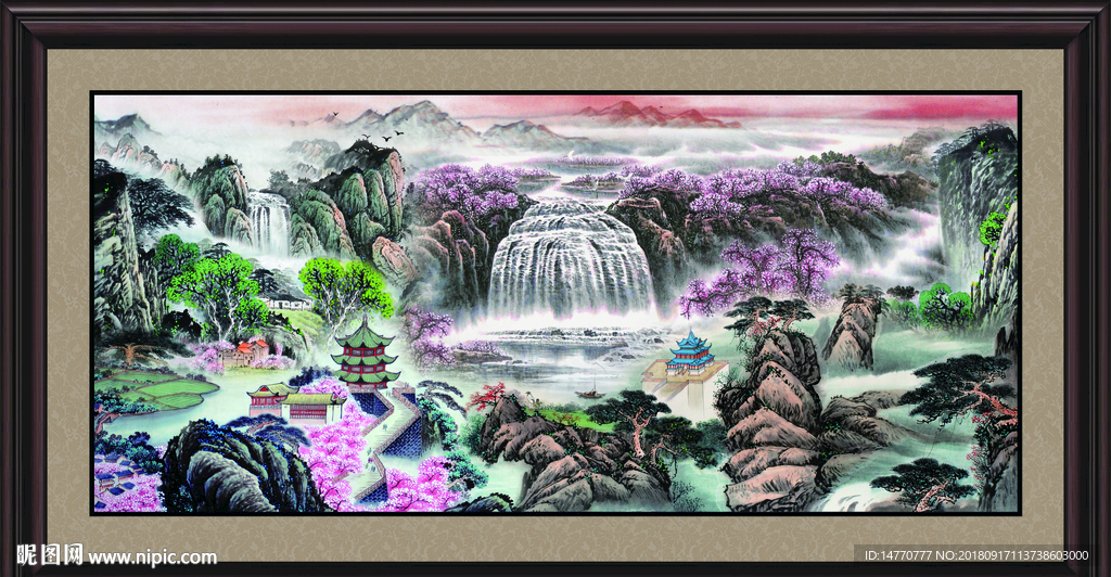 巨幅山水画