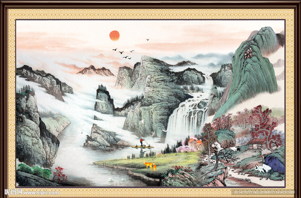 巨幅山水画