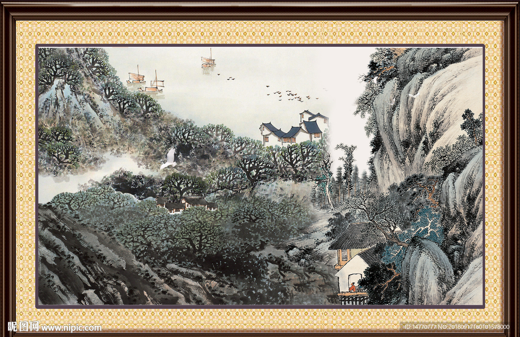 巨幅山水画