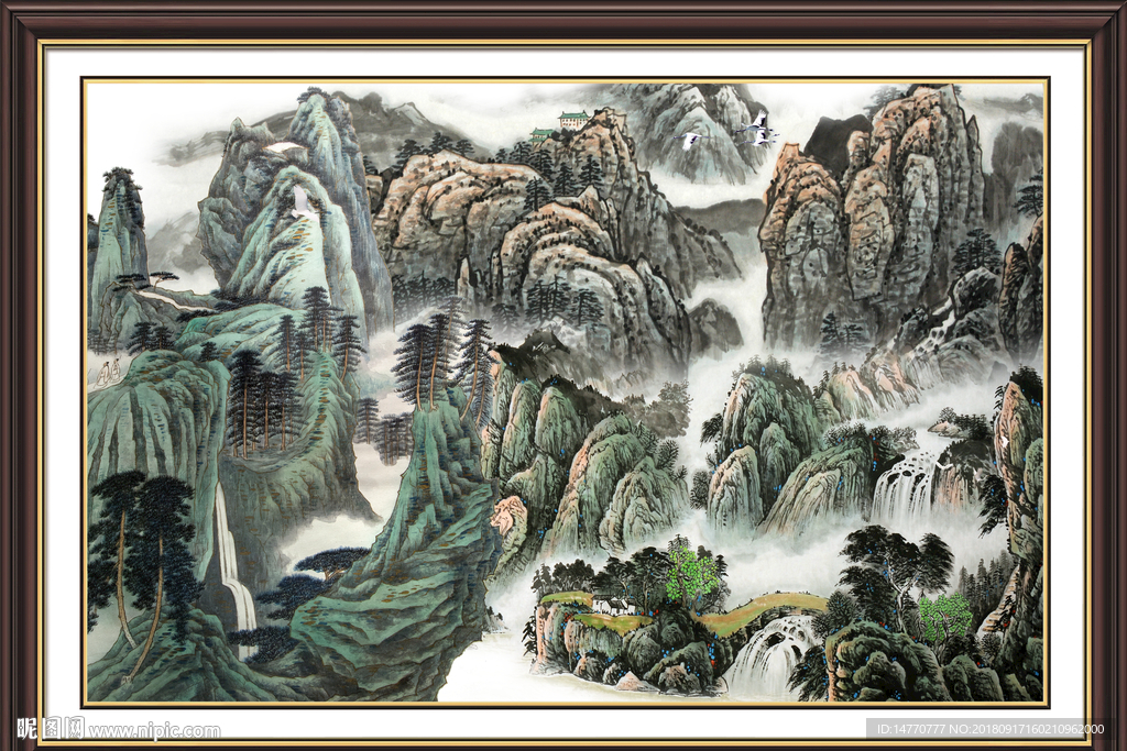 巨幅山水画
