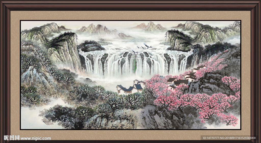 巨幅山水画