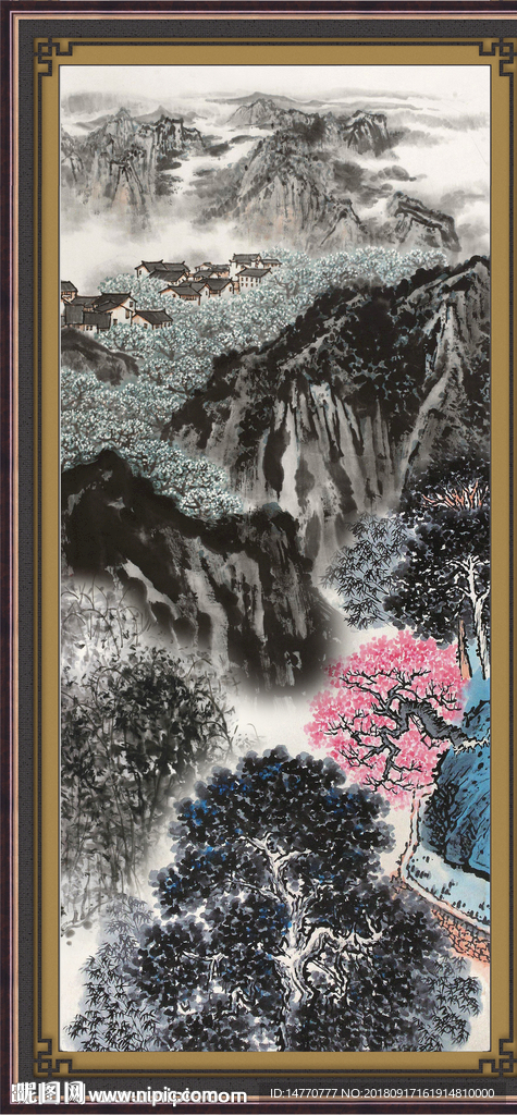 巨幅山水画