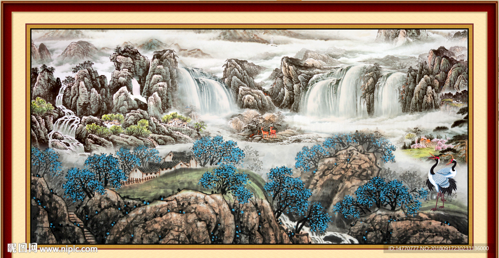 巨幅山水画