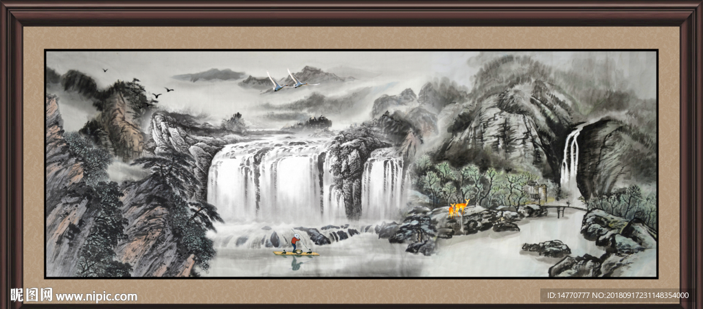 巨幅山水画