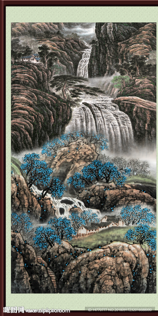 巨幅山水画