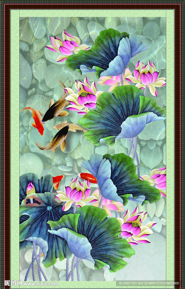 国画荷花