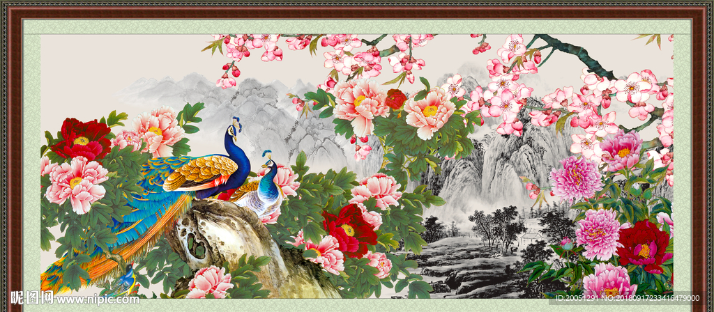 国画牡丹