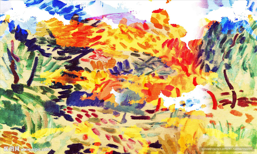 抽象油画