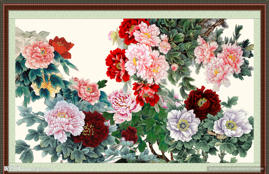 国画牡丹