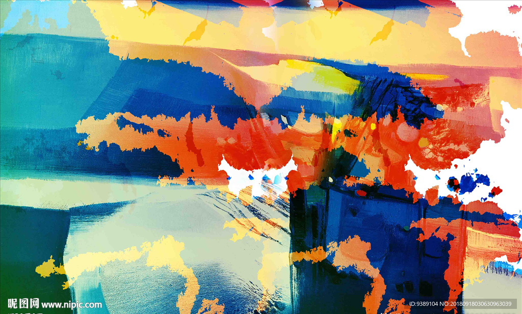 抽象油画