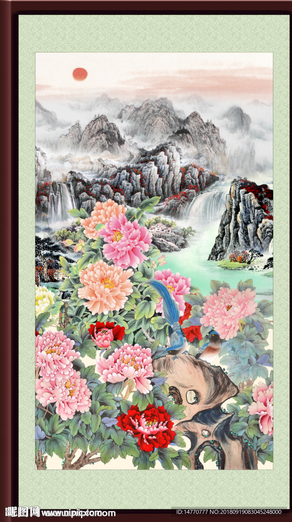 牡丹国画