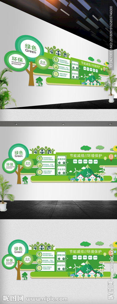 绿色环保文化墙